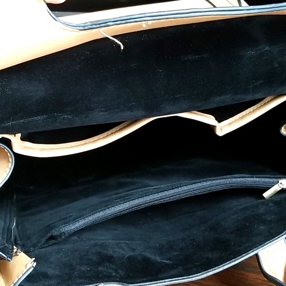 Tan Faux Leather Extra Large Shoulder Tote Bag With Removable Strap - Picture 8 of 16